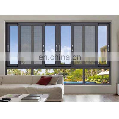 aluminum profile casement windows for nigeria exterior aluminium alloy casement windows with grille dark grey