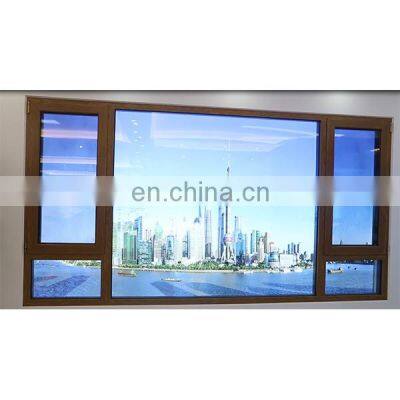 aluminum thermal break casement window with net 100%customer satisfactory good design 6mm tempered glass casement window