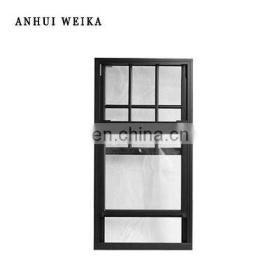 simple black 2021 latest window grill design pvc/vinyl single hung window united states aluminum windows