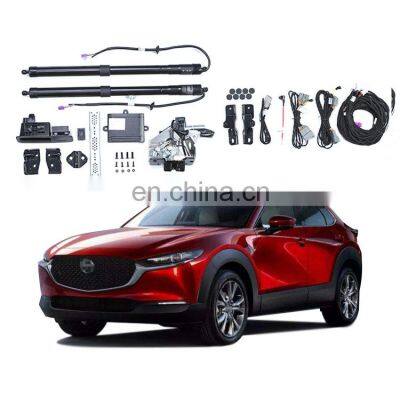Hands free sensor double rod original electric tail car suction lock auto parts optional kick sensor tail gate for Mazda CX30