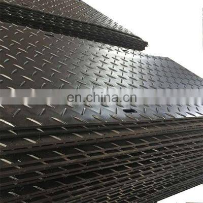4X8 FT Black Vehicle Construction Composite Plastic Lightweight Temporary Lawn Ground Protection Mats for Heavy Equipment
