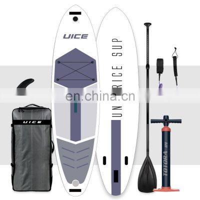 UICE Inflatable Paddleboard Double Layer Cool-Looking Board Isup Paddle Board Custom Paddle Surf Board