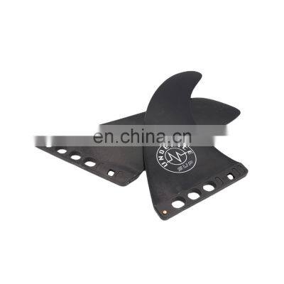 UICE 9'' Black Removable Regular Style no Screw Surfboard Fins For Inflatable Paddle Board