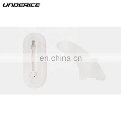 White color quick click fin with base removable no logo side fins for inflatable paddle board,open for customization color