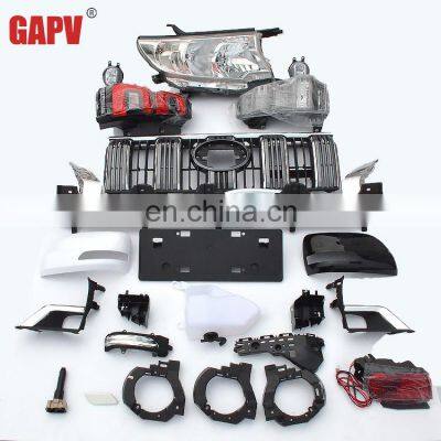 GAPV Auto Car Body Parts Front Bumper Grille Head Light Body Kit For Land Cruiser Prado GRJ 150