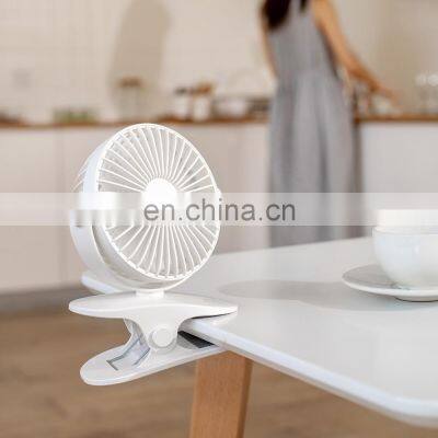2021 New Flexible 360 Degree Adjustable Desktop Baby Clip Fan,Mini Portable Rechargeable Clip Fan For Office,Bedroom,Kitchen etc