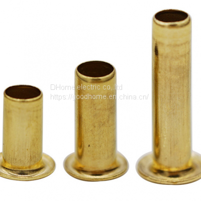 Custom precision electronic corns through hole M0.8-M10 Tubular rivet Stainless steel hollow nail iron hollow rivet