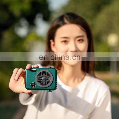 2022 New Arrival 2000 battery LED Smart display USB Portable eyelash extension mini lash Camera hanging neck Fan