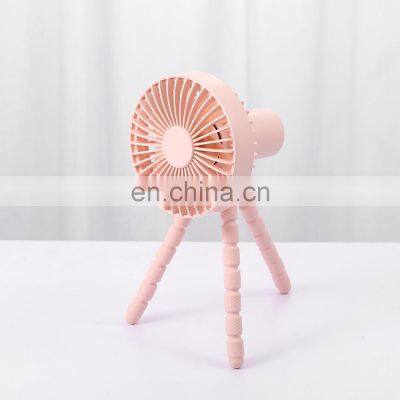 GXZ-F1010 OEM/ODM 2021 New Arrival Wireless Rechargeable 1800 mAh Battery USB Clip Mini Tripod Fan For Baby Stroller For Class