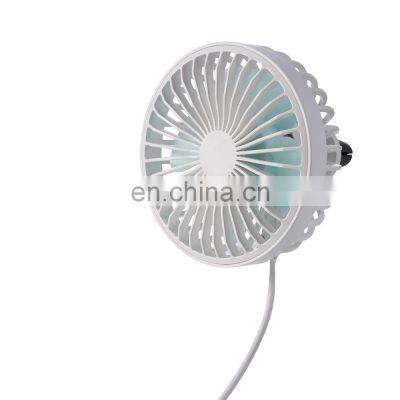 OEM/ODM GXZ-F829 Car USB Mini Fan with Night Light Car Air Cooler Customize Available Flexible Adjustment
