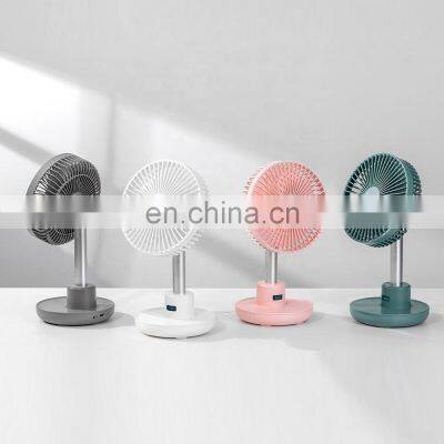 Best Sales Rechargeable Auto Oscillating Table Fan with 4000mah Big Battery for Household Office Room