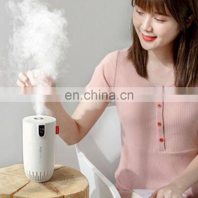 New Arrival Led display Portable Rechargeable room office desk Mini LED Night Light air Humidifier