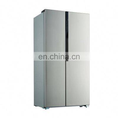 520L Kitchen Appliance Electronic Control Side By Side Frost Free Refrigerator Stainless Steel