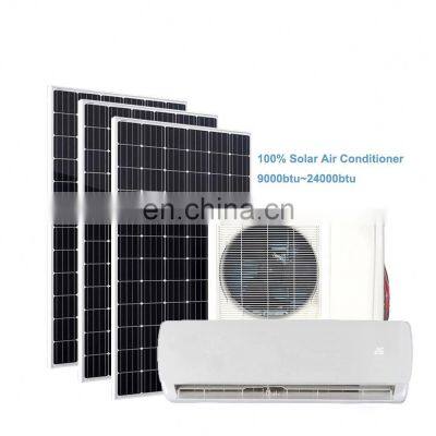 DC Inverter Compressor Inverter 24000Btu Wall Mounted 100% Solar Solar Air Conditioner Heat Pump