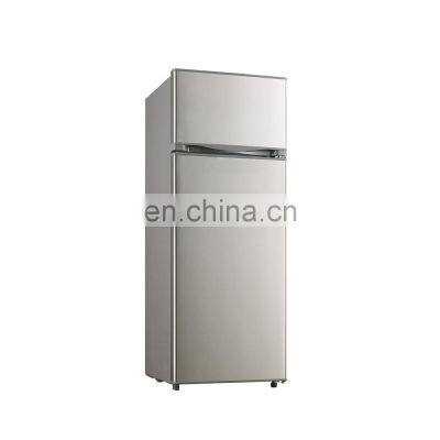 Chinese Factory 212L Top-freezer Home Hotel Mini Fridge Double Door Fridges