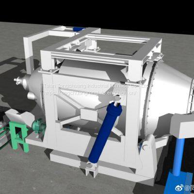 Oxygen-enriched combustion burner melting equipment, Various specifications 3T-10T aluminum alloy melting furnace