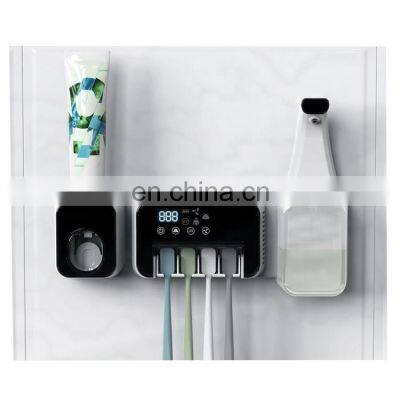 Wall Mounted Automatic Sensor Large Capacity Touchless Auto Liquid Hand Bottle USB Foam Soap Dispensers With Toothbrush UV