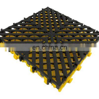 hotsale plastic solid plate car washing station grille anti slip PP garage floor grating