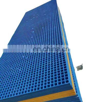 Fiberglass grp open mesh flooring grating plastic grid sheets