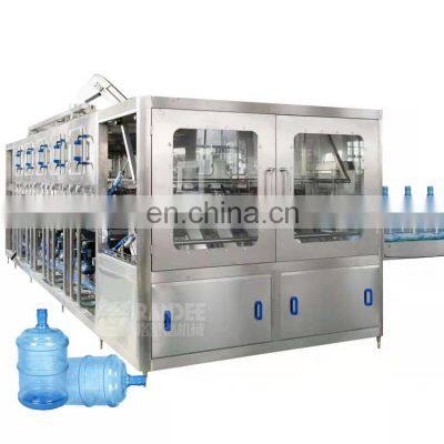 Automatic 5 Gallon 18 19 20L Bottle Barrel Water Washing Filling Capping Machine