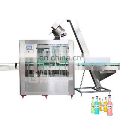 Small glass bottle energy flavor aerated carbonated drink filling machine manufacturing equipment