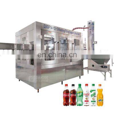 Plastic bottle carbonated soft drinks bottling machine carbonated soft drink filling machine line