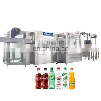 Automatic high speed carbonated soft drink production line and soda flavor water filling machine pet bottle