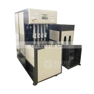 Hot sale semi automatic 4 cavity plastic bottle blow molding machine
