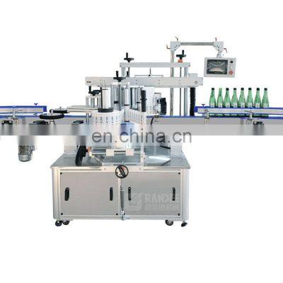 Automatic double side square bottle labeling machine auto labeler