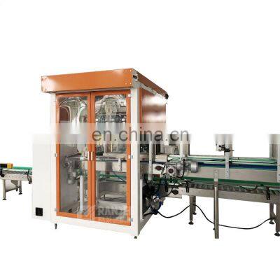 Automatic beer wine glass bottle carton box opening sealing packing machine
