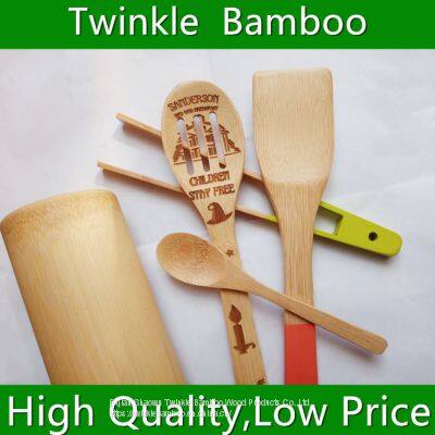 Wholesale bamboo utensil set bambu wood utensil set bamboo kitchen tool China