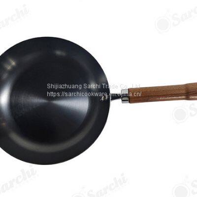 10 Inch 11 Inch Naturally Nonstick Skillet Anti-Rust Carbon Steel Frying Pan Supplier