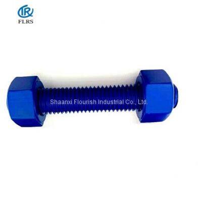 PFTE Coating Double Ended Bolt / A193B7 /A1942H XYLAN Stud Bolts