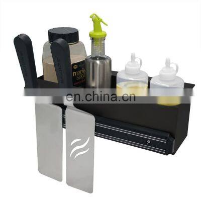 Griddle Caddy for Blackstone/ Air-Fryer Combo/ Prep Cart, Griddle Accessories Organizer with Magnetic Tool Holder