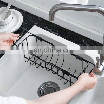 sponge drain holder Adjustable Sink Holder Organizer Faucet Sponge soap Dishwashing Bathroom Holder Storage Drain Rack