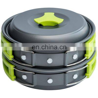 Camping Cookware Mess Kit for Backpacking Gear Camping Cookware Set Portable Backpacking Camping Stove