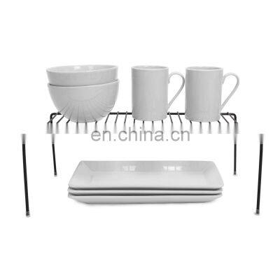 Kitchen Pantry Organizer Steel Metal Wire Under Sink Cabinet Storage Shelf Spice Dish Rack