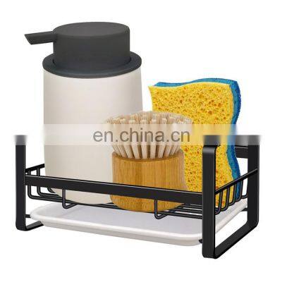Kitchen Accessories Sink Caddy Soap Dish Dispenser Brush Holder Storage Organizer Sponge Holder,Sink Tray Drainer Rack