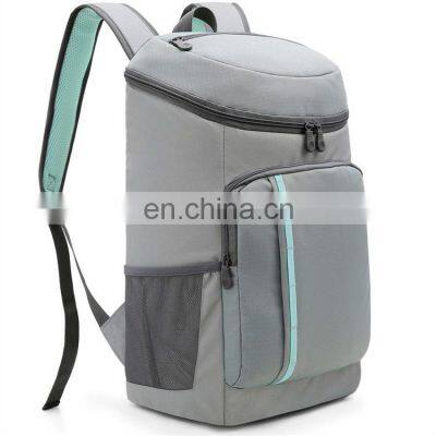 Eco-Friendly Rpet Material Multiple Pockets Leakproof Large Capacity 30 Cans Outdoor Insulated Cooler Backpack with Beer Opener