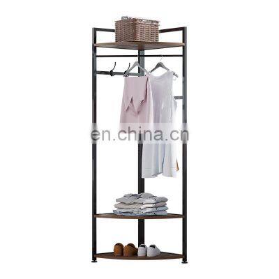 New Design Portable Hall Metal Wrought Iron 10 Hooks Entryway Coat Hanger Tree Hat Rack Stand