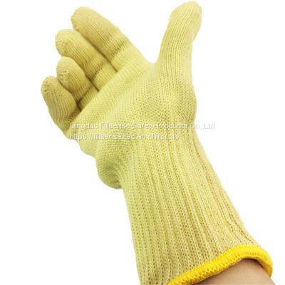 Anti Cut Long Sleeve Kevlar Outer Cotton Inner Heat Resistant Gloves BBQ Gloves Barbecue Gloves Oven Gloves