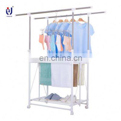 2 tier and 4 foot coat rack cabinet