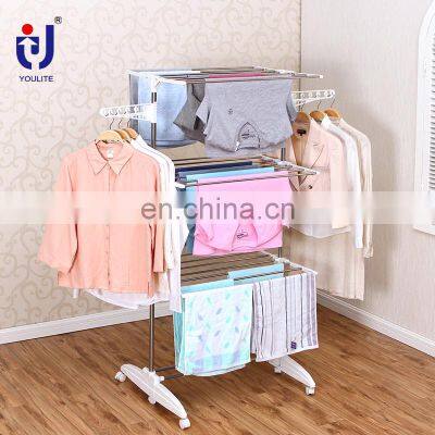 High quality 2 level garment foldable drying rack