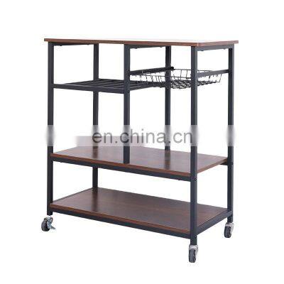 Modern Design Multi Layer Kitchen Microwave Oven Storage Rack Spice Bottles Rack As You Require