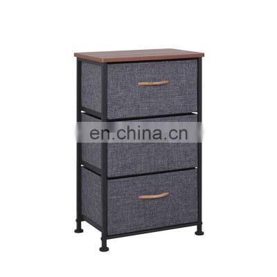 3 Industrial Furniture Chinese Black Style Rattan Lacquer Canvas Chest Of Craft Drawers Cabinet