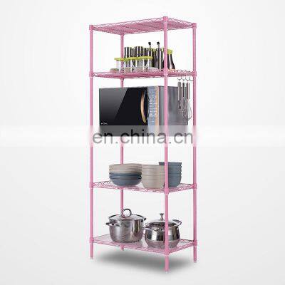 5-Wire Shelving Metal Storage Rack Adjustable Shelves for Laundry Bathroom Kitchen Pantry Closet