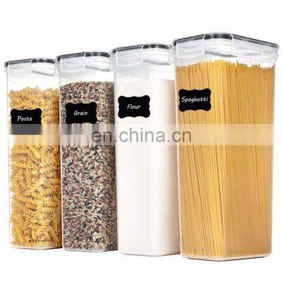 4 Piece set Kitchen Pantry Organization 2.8L large capacity crisper Kitchen Plastic storage container