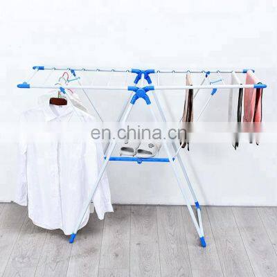 online shopping uae Folding houseware gullwing clothes display bedroom three layer clothes rack for kids