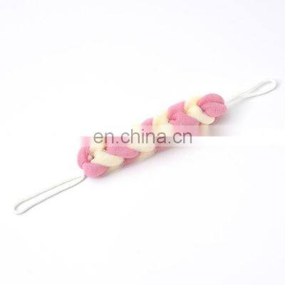 General purpose nylon double end hanging type Long bath towel Color combination rubbing back bath ball