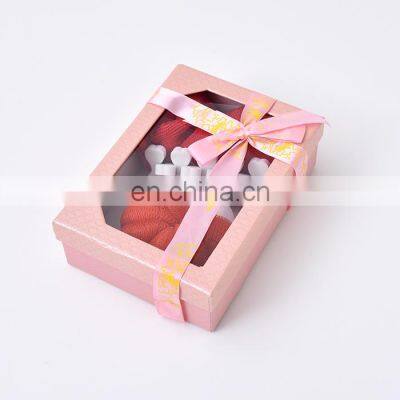OEM China products Bath gift Paper box Soap Bath flower beauty essential gift set